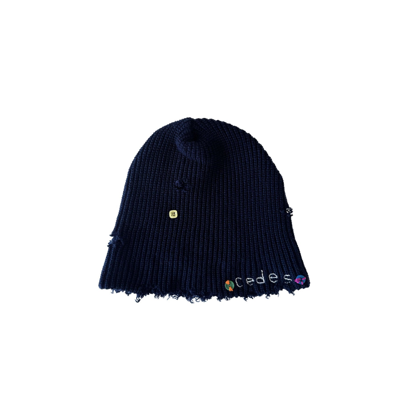 Waffle Knit Cedes Beanie (navy)